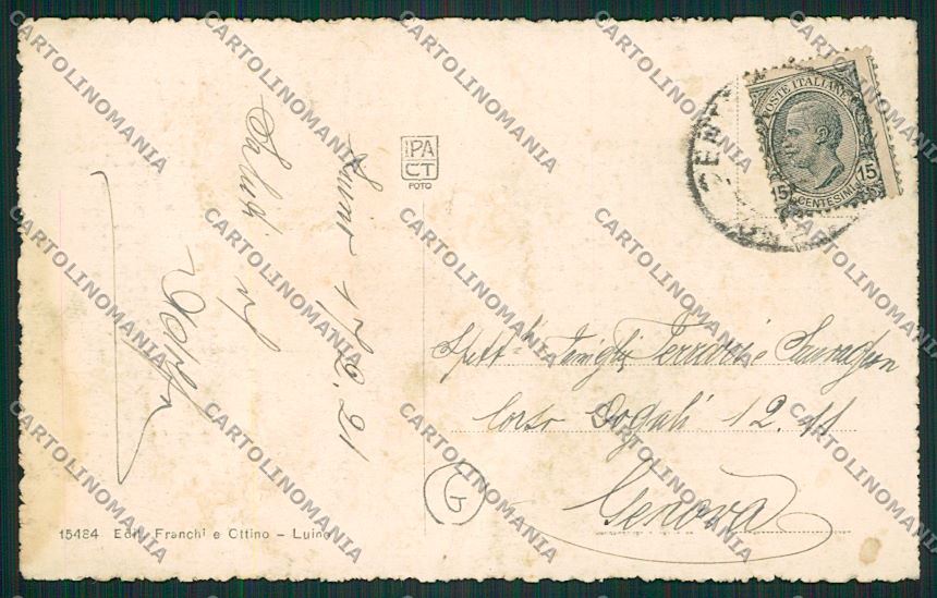 Varese Luino cartolina QK2119 – retro