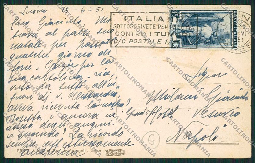 Varese Luino Tram cartolina QK2120 – retro