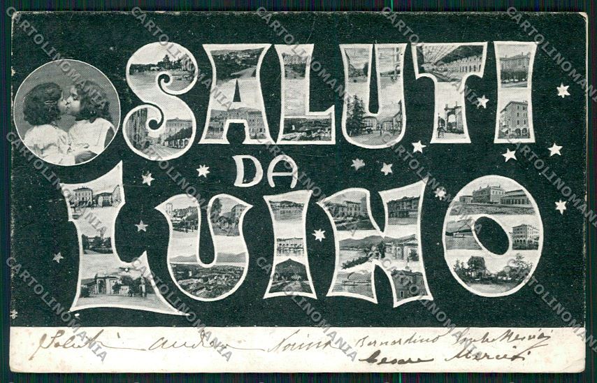 Varese Luino Saluti da cartolina QK2138 – fronte