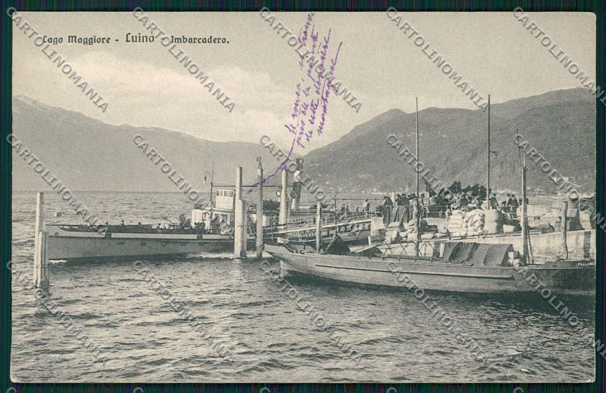 Varese Luino Battello cartolina QK2141 – fronte