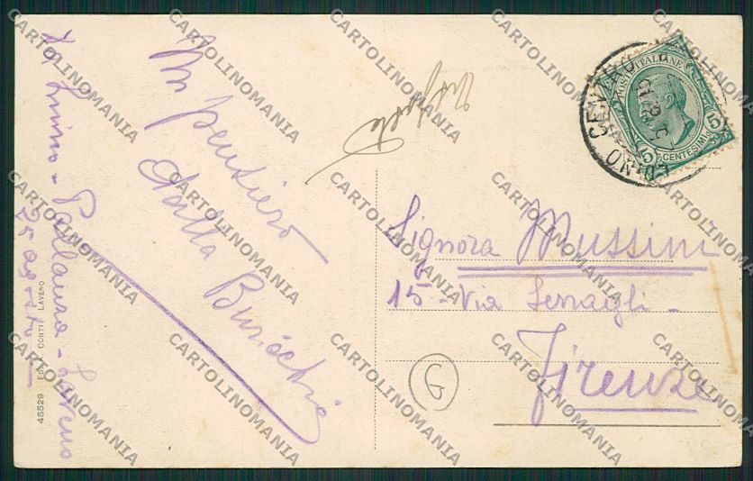Varese Luino Costumi cartolina QK2149 – retro