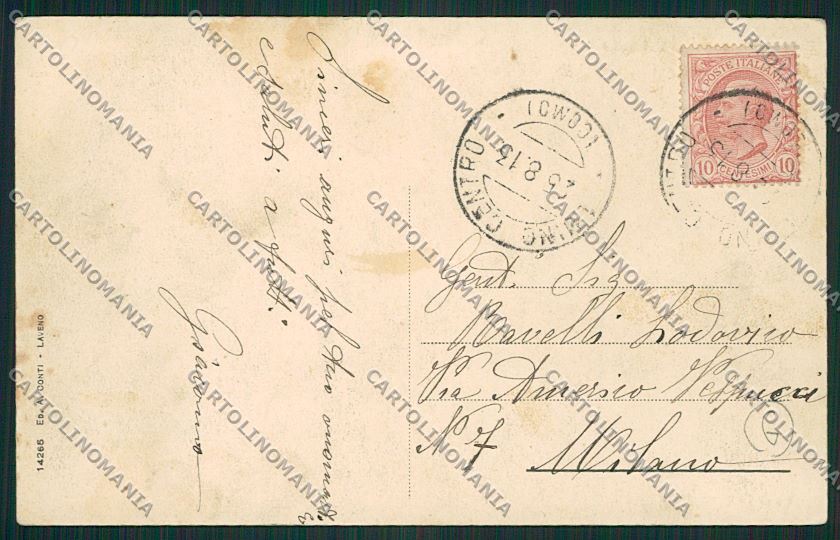 Varese Luino cartolina QK2152 – retro