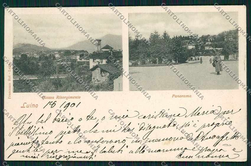 Varese Luino cartolina QK2163 – fronte