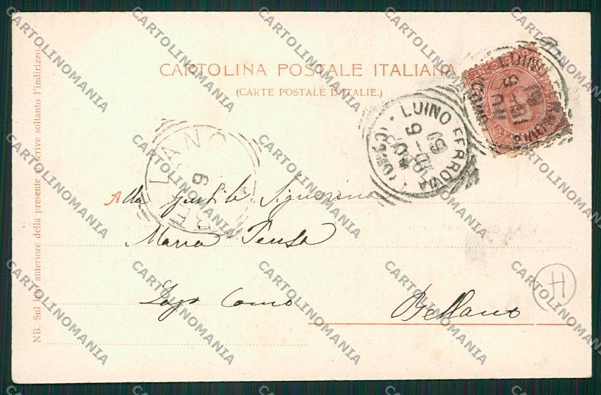 Varese Luino cartolina QK2163 – retro