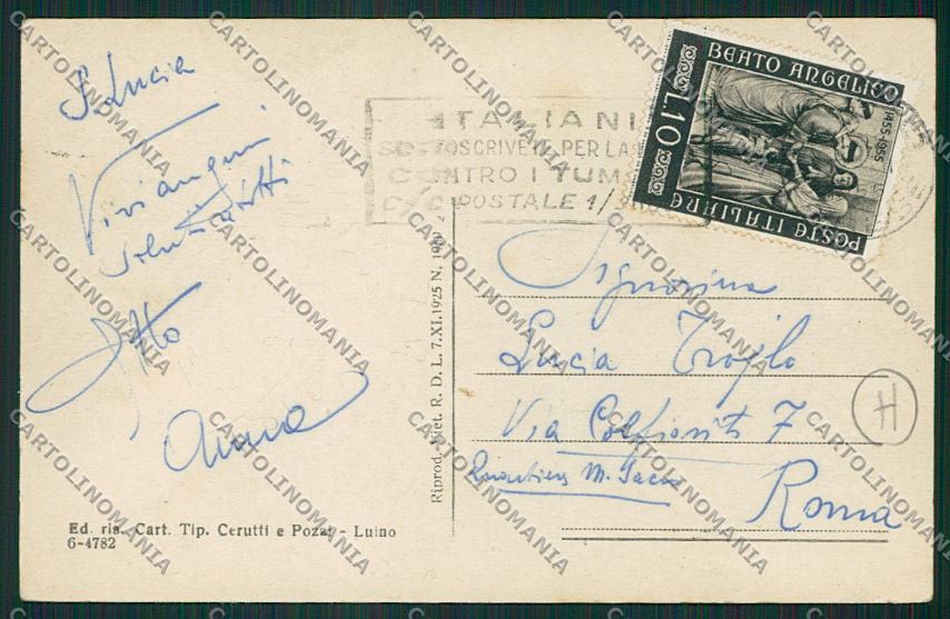 Varese Luino cartolina QK2168 – retro