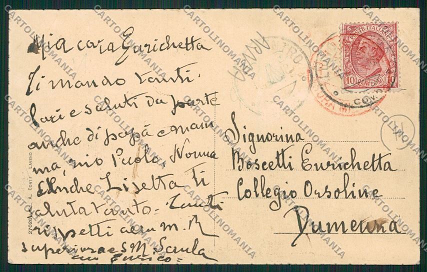 Varese Luino ABRASA cartolina QK2169 – retro