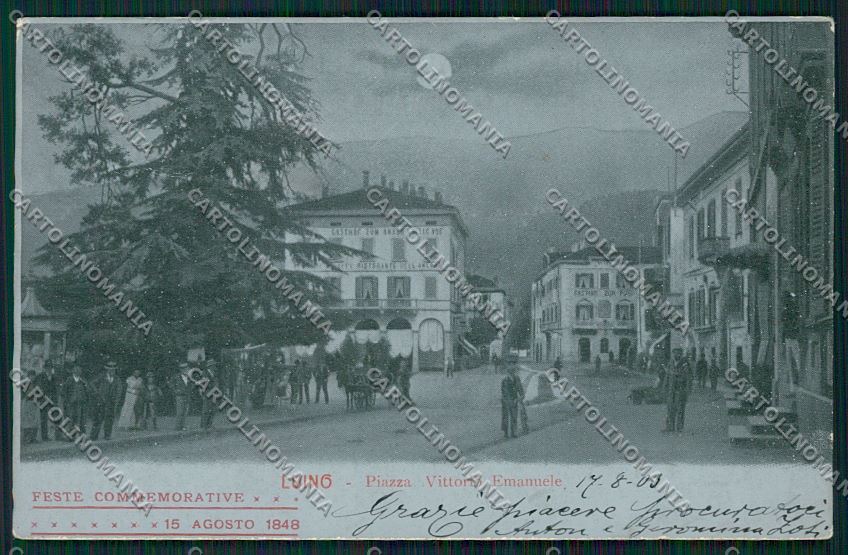 Varese Luino Chiaro di Luna cartolina QK2174 – fronte