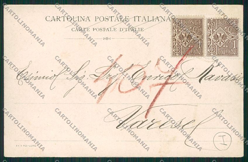 Varese Luino Chiaro di Luna cartolina QK2174 – retro