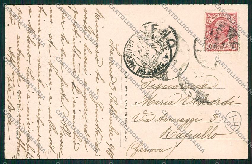Varese Luino cartolina QK2181 – retro