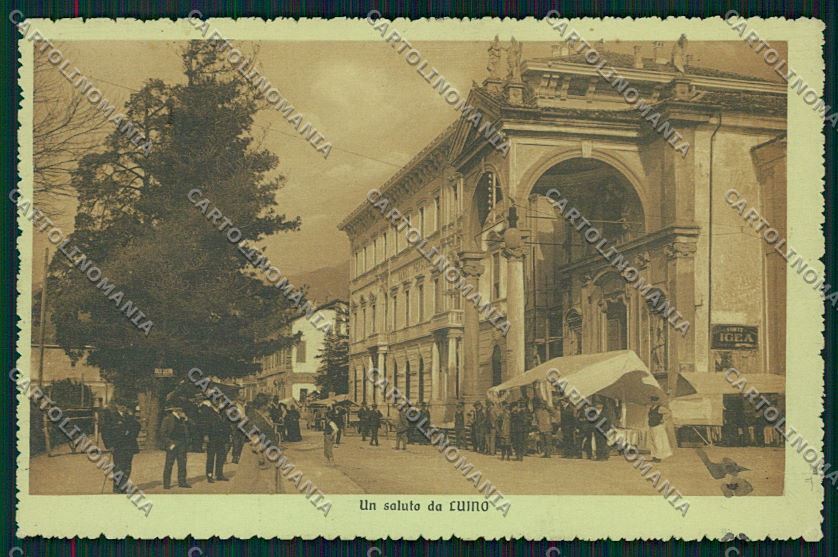 Varese Luino Mercato cartolina QK2193 – fronte