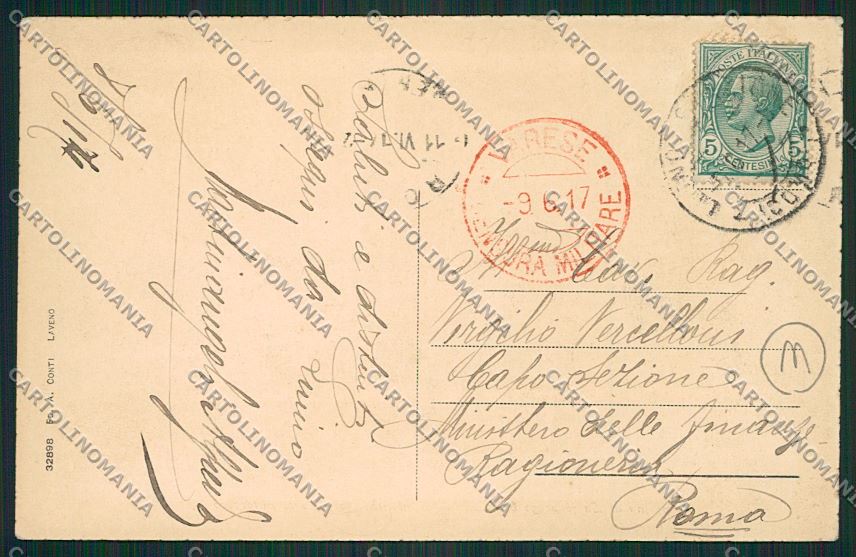 Varese Luino cartolina QK2198 – retro
