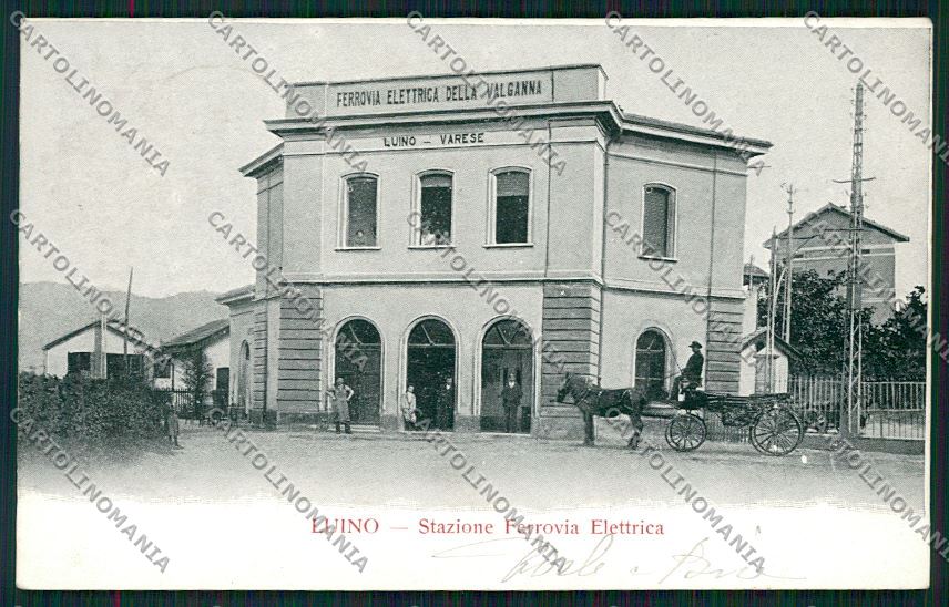 Varese Luino Stazione Valganna Ferrovia Elettrica cartolina QK2207 – fronte