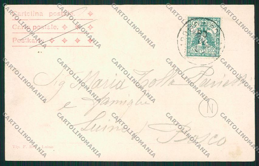 Varese Luino Stazione Valganna Ferrovia Elettrica cartolina QK2207 – retro