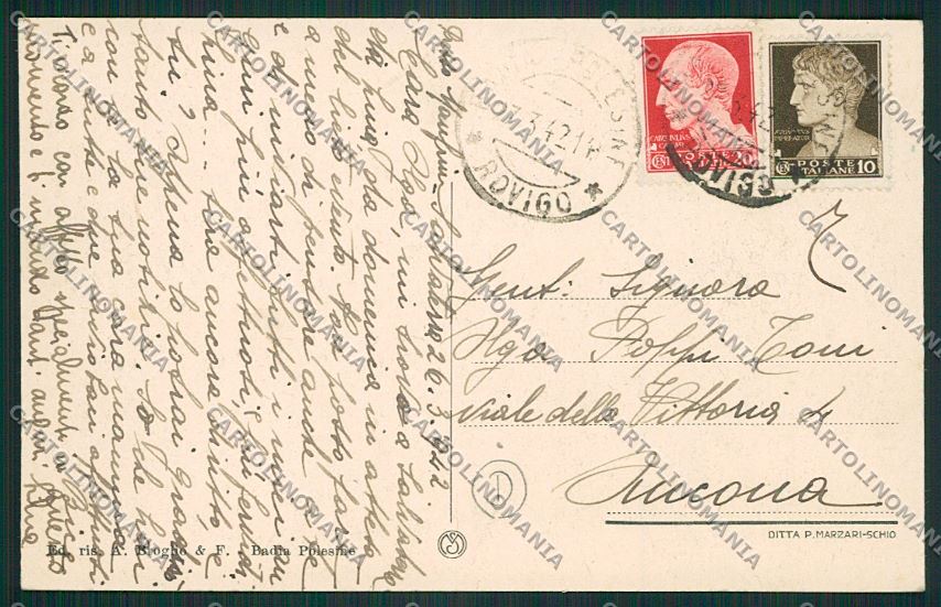 Rovigo Badia Polesine Stazione cartolina QK2240 – retro