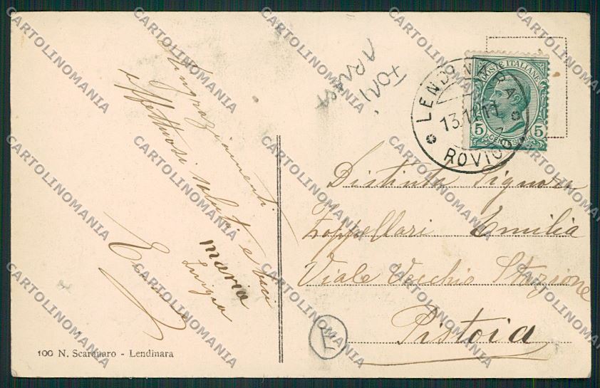 Rovigo Lendinara FORI ABRASA cartolina QK2260 – retro