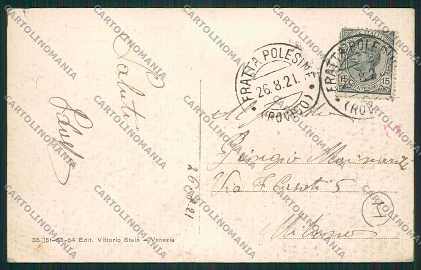 Rovigo Fratta Polesine cartolina QK2271 – retro