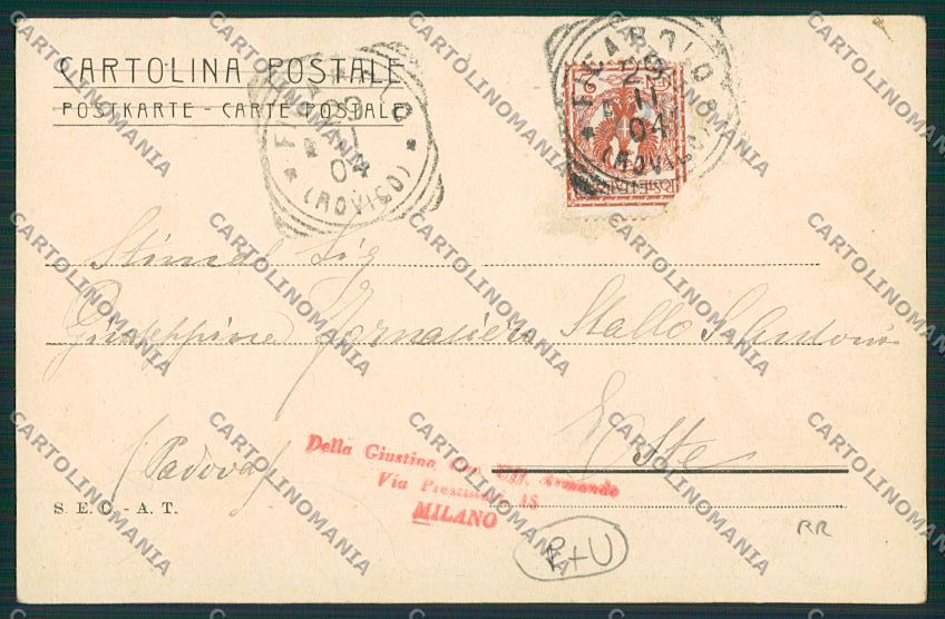 Rovigo Ficarolo cartolina QK2272 – retro