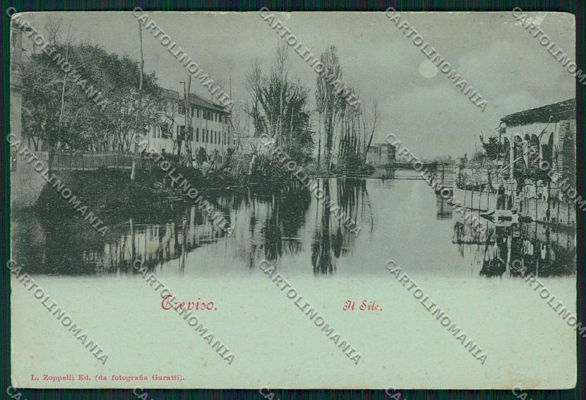 Treviso città Chiaro di Luna ABRASA cartolina QK2305 – fronte