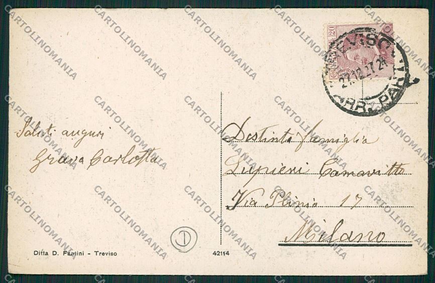 Treviso città cartolina QK2353 – retro