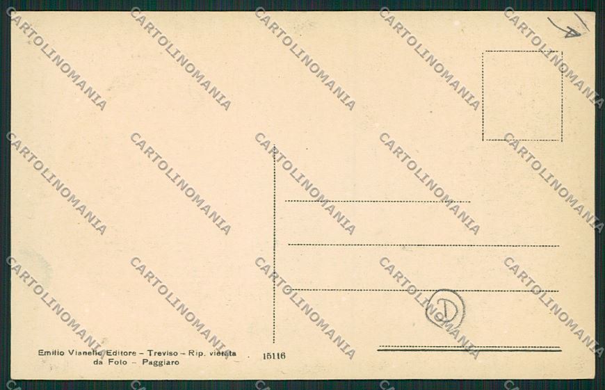 Treviso città PIEGHINA cartolina QK2360 – retro