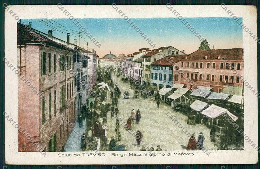 Treviso città Mercato cartolina QK2383 – fronte