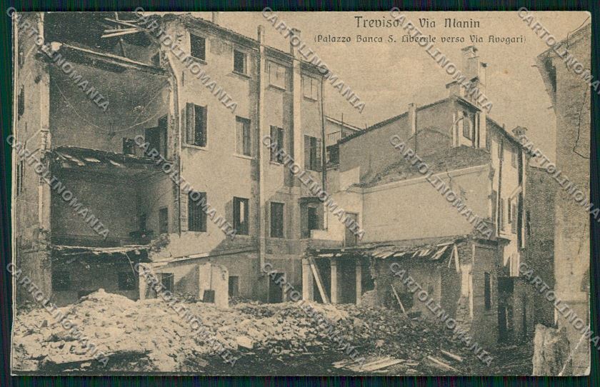 Treviso città RIPARATA cartolina QK2394 – fronte