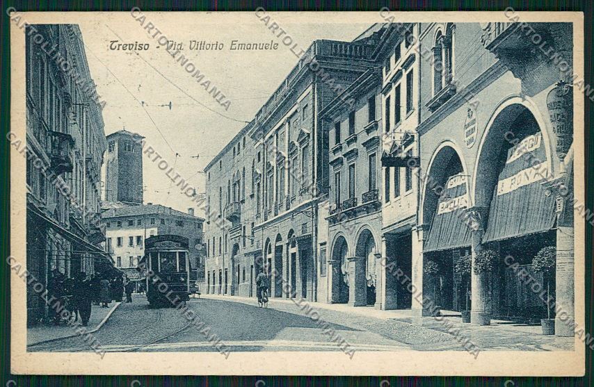 Treviso città Tram cartolina QK2482 – fronte