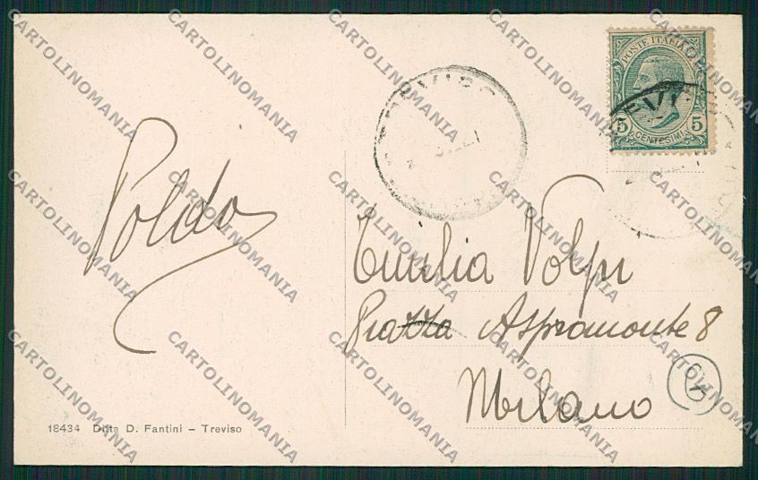 Treviso città cartolina QK2484 – retro