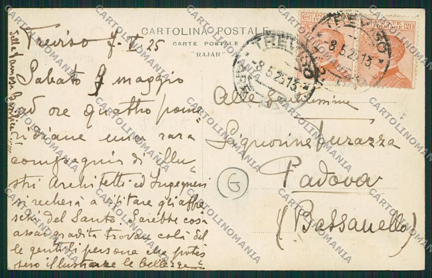 Treviso città Parata foto cartolina QK2493 – retro