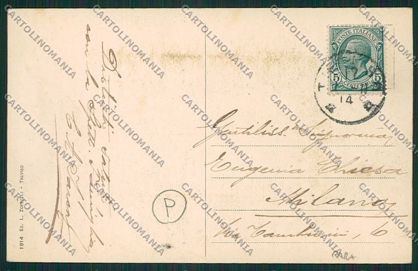 Treviso città Dirigibile cartolina QK2522 – retro