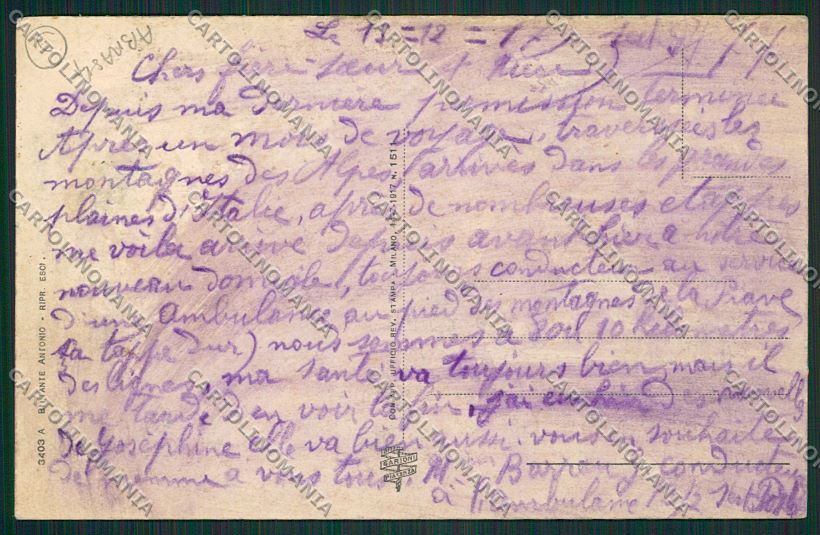 Treviso Asolo ABRASA cartolina QK2528 – retro
