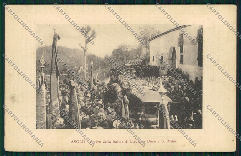 Treviso Asolo Eleonora Duse cartolina QK2540 – fronte