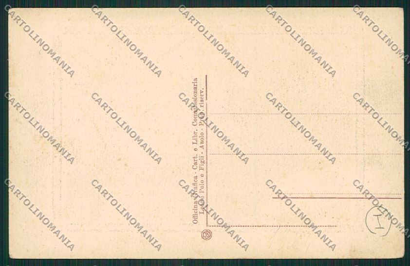 Treviso Asolo Eleonora Duse cartolina QK2540 – retro
