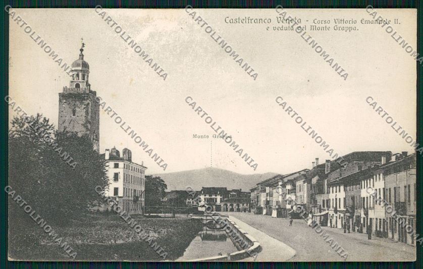 Treviso Castelfranco Veneto ABRASA RIFILATA cartolina QK2544 – fronte