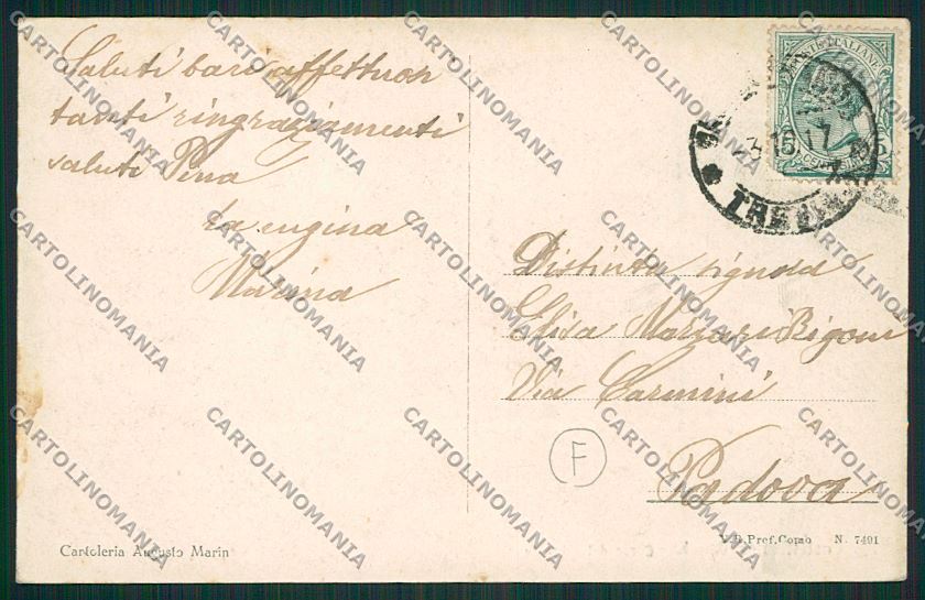 Treviso Castelfranco Veneto cartolina QK2549 – retro