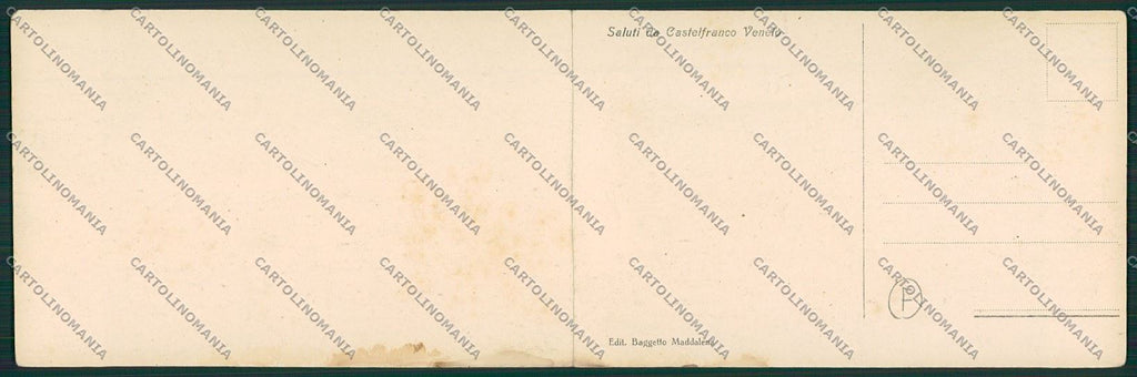 Treviso Castelfranco Veneto DOPPIA cartolina QK2550 – retro