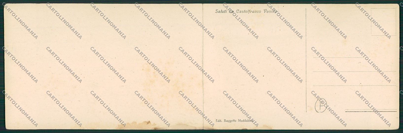 Treviso Castelfranco Veneto DOPPIA cartolina QK2550 – retro