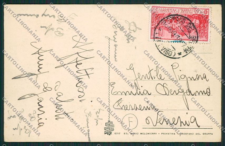 Treviso Crespano del Grappa cartolina QK2562 – retro
