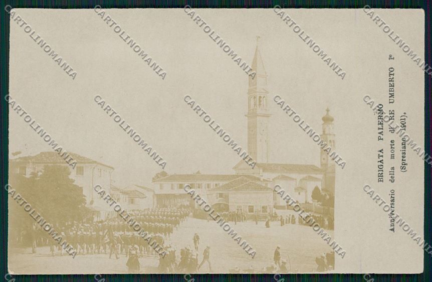 Treviso Spresiano Militari Fanteria Palermo foto cartolina QK2574 – fronte