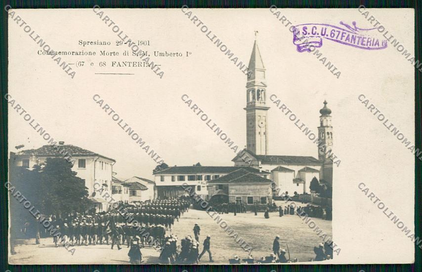 Treviso Spresiano Militari Fanteria Palermo foto cartolina QK2577 – fronte