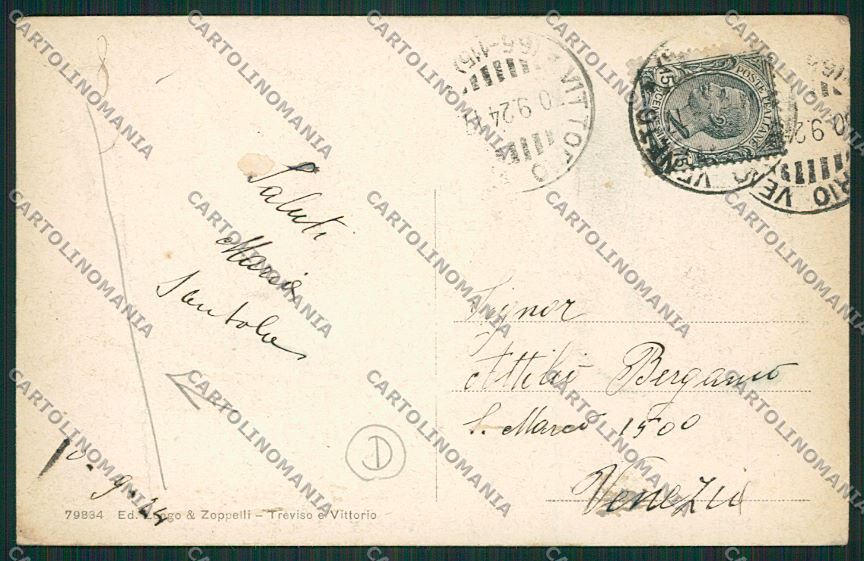 Treviso Vittorio Veneto PIEGA cartolina QK2591 – retro