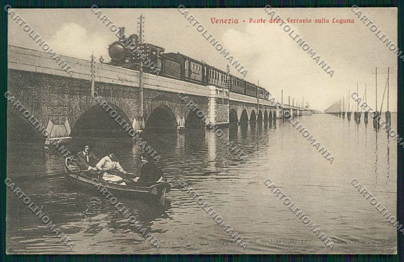 Venezia città Treno cartolina QK2638 – fronte