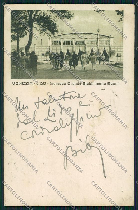 Venezia Lido cartolina QK2677 – fronte