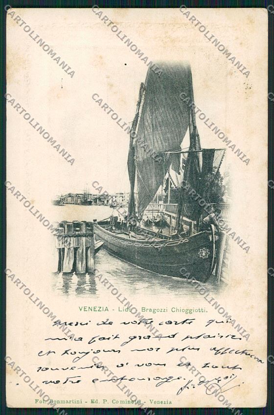 Venezia Lido cartolina QK2704 – fronte