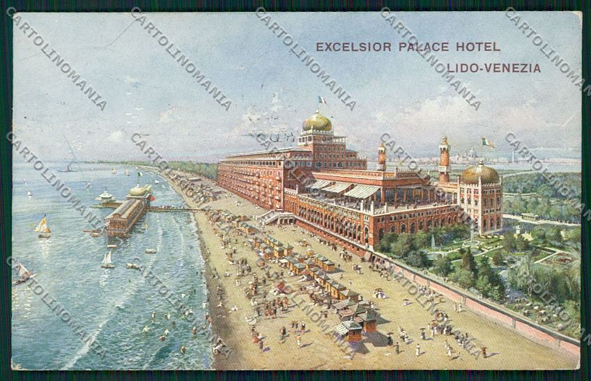 Venezia Lido SCOLLATA cartolina QK2713 – fronte