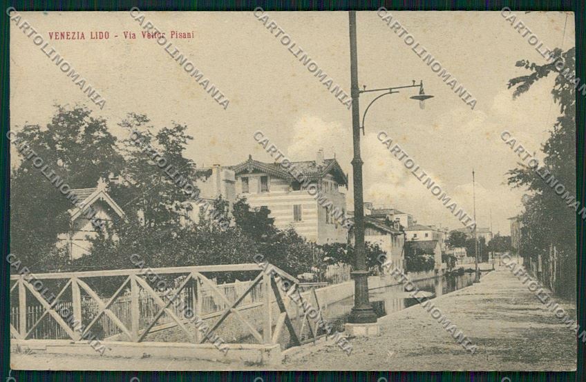 Venezia Lido PIEGHINA cartolina QK2727 – fronte