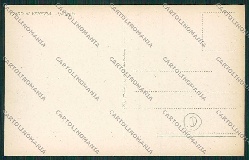 Venezia Lido cartolina QK2737 – retro
