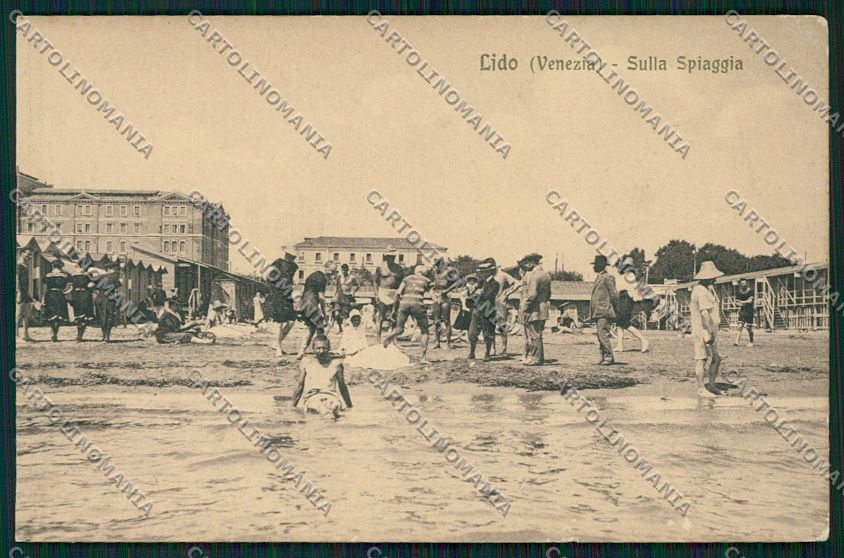 Venezia Lido PIEGHINA cartolina QK2739 – fronte