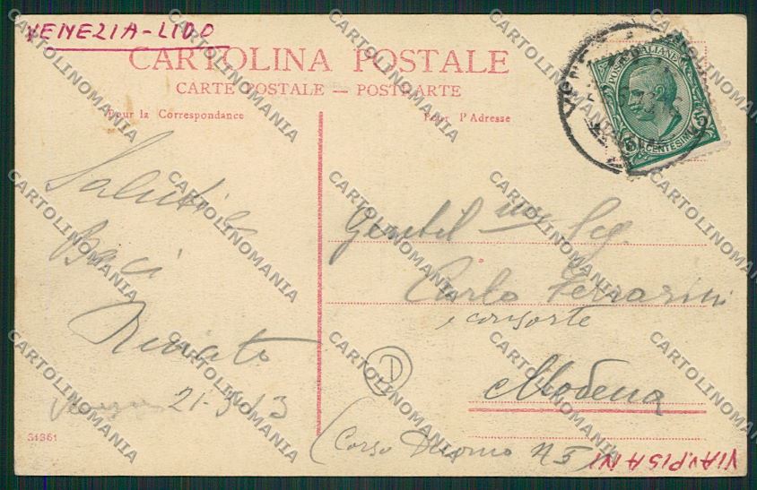Venezia Lido cartolina QK2757 – retro