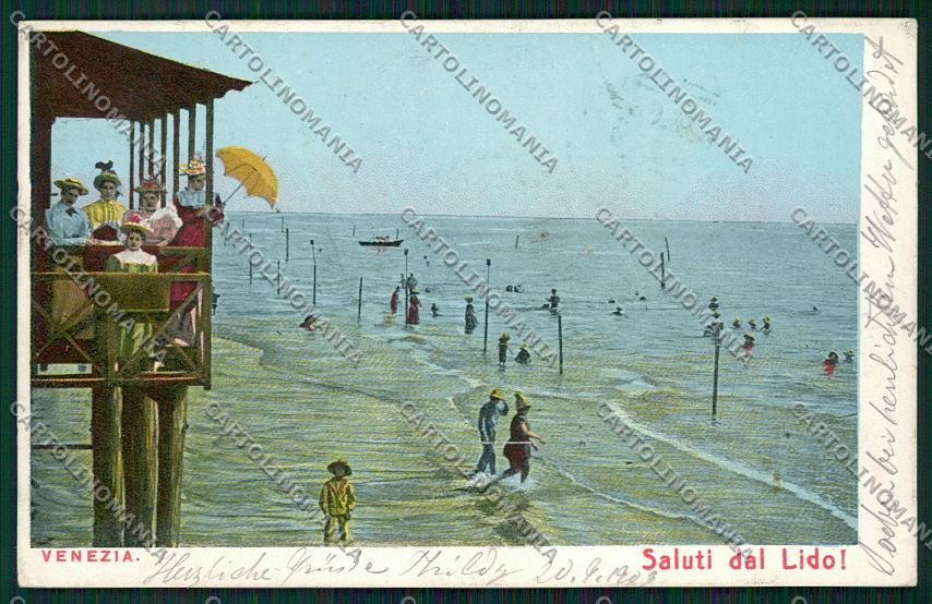 Venezia Lido cartolina QK2768 – fronte